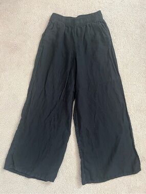 Sigrid Olsen Linen Wide-Leg Pull-On Pants